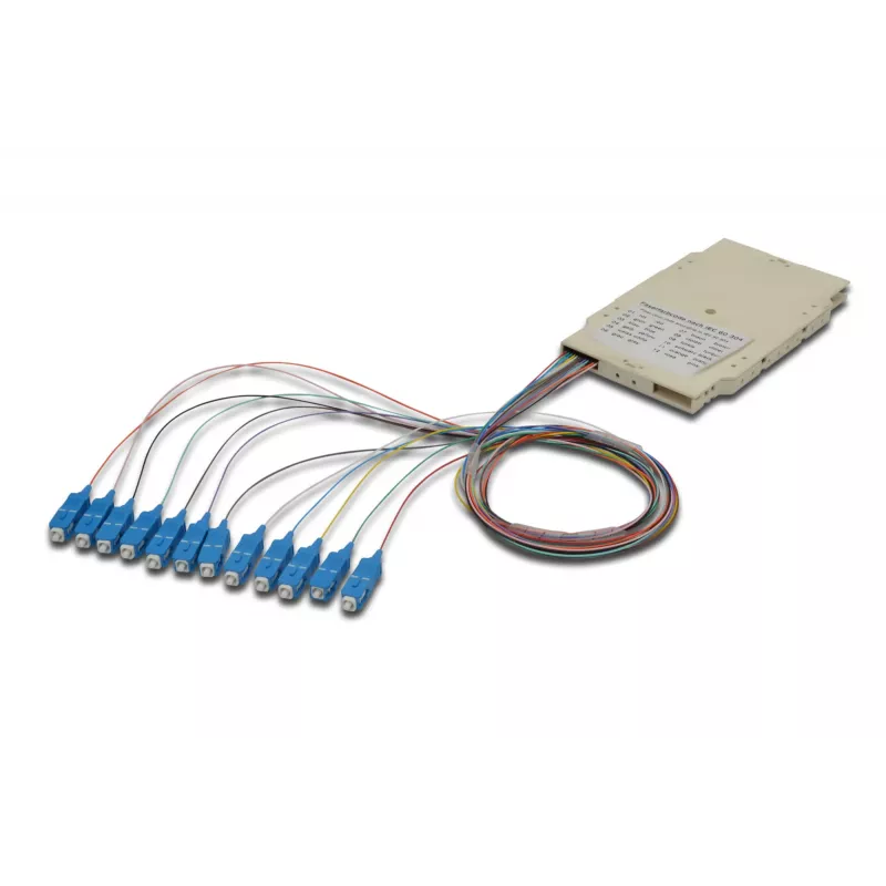 Lasbox Digitus A-96522-02-UPC-4 met 12 pigtails SC OM4