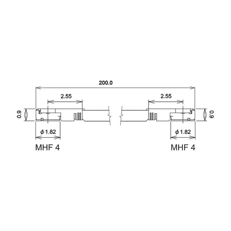 Delock 89643 antennekabel, MHF 4L naar MHF 4L, 1.13, 20 cm, zwart