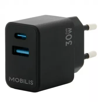 Mobiele oplader MOBILIS 001362 universeel zwart AC auto