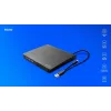 SAVIO AK-59 externe slanke CD/DVD-brander R/RW - USB-C/USB-A, zwart