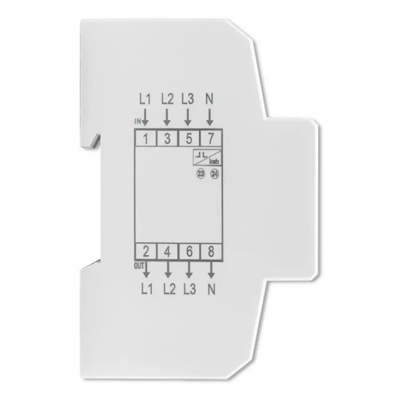 Driefasige elektronische meter QOLTEC 50992 400V 100A