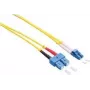LogiLink - patchkabel - LC singlemode (m) naar SC singlemode (m) - 2 m - glasvezel - duplex - 9/125 µm - OS2 - halogeenvrij - geel