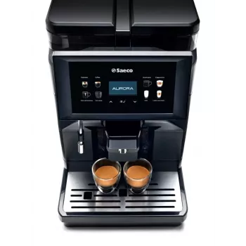 Volautomatische koffiemachine Saeco AURORA M2 — 1900 W, 4 l watertank, 1,2 kg bonenreservoir, ingebouwde maalwerk en melkopschuimer, TFT-touchdisplay