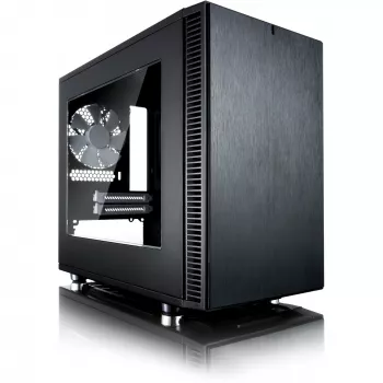 Fractal Design Define Nano S - Window - tower - ITX - zonder voeding (ATX) - zwart - USB/audio (FD-CA-DEF-NANO-S-BKW)