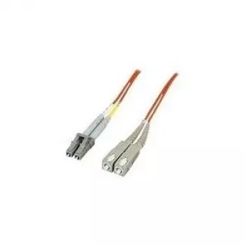 Intellinet glasvezel-patchkabel, OM2, LC/SC, 1 m, oranje, duplex, multimode, 50/125 µm, LSZH, glasvezel, levenslange garantie