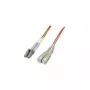 Intellinet glasvezel-patchkabel, OM2, LC/SC, 1 m, oranje, duplex, multimode, 50/125 µm, LSZH, glasvezel, levenslange garantie