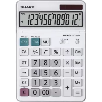 Sharp EL-340W Rekenmachine Desktop Display Wit
