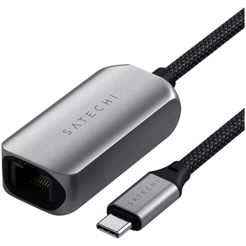 Satechi USB-C-adapter (1x USB-C-stekker 1x Gigabit LAN (1/2,5 Gbit/s)) ST-AE25M