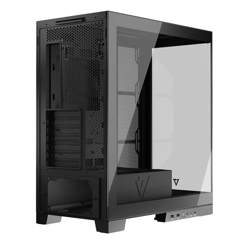 MODECOM Volcano SPACE MIDI USB 3.0 X 2 CYPE-C zwart