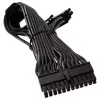 SILVERSTONE 24-pin ATX verlengkabel SST-PP06BE-MB35, 350 mm, zwart