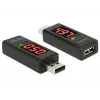 DeLOCK 65569 USB 2.0 spannings- en stroomtesteradapter, zwart