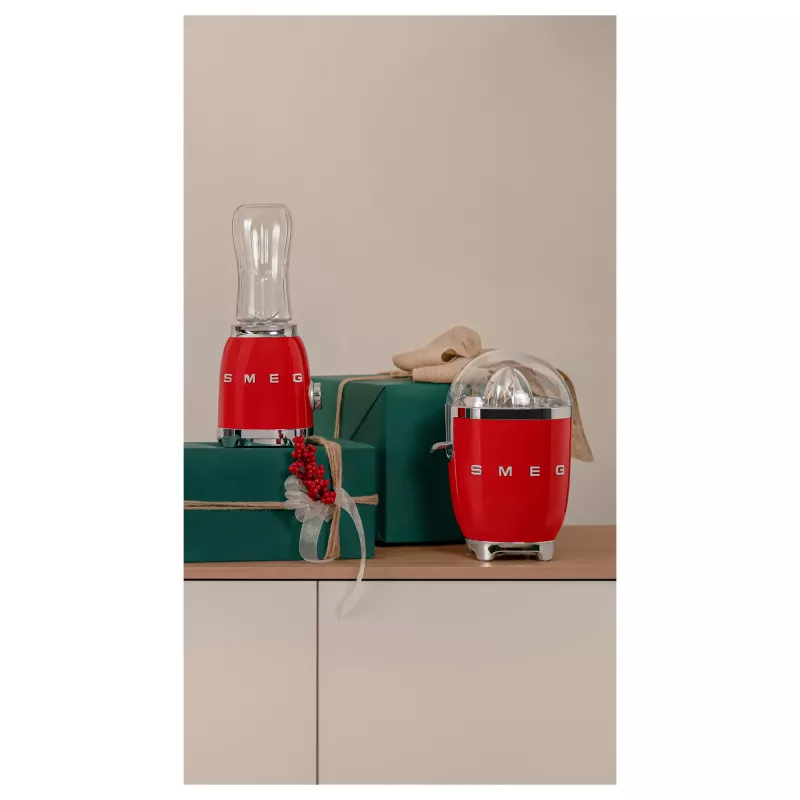 Elektrische citruspers Smeg CJF11RDEU 70 W rood roestvrijstaal