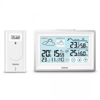 Hama 00222228 digitaal weerstation wit batterij