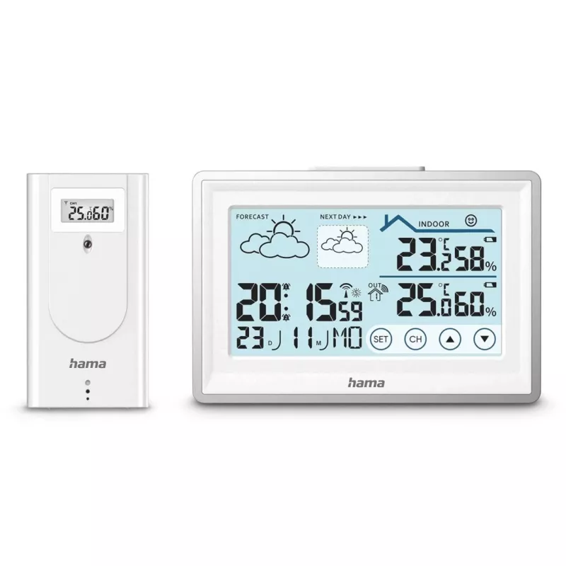 Hama 00222228 digitaal weerstation wit batterij