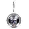 Allround pan RESTO Crater rond van roestvrij staal 24 cm