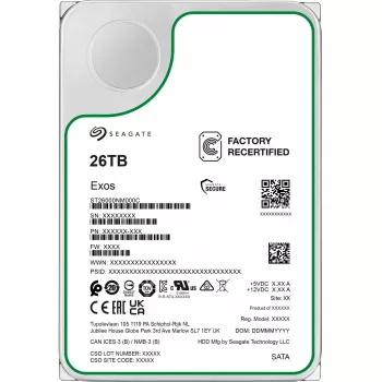 3,5 inch SEAGATE Exos 26 TB SATA enterprise-harde schijf refurbished