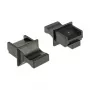 Busafdekking RJ-45 DeLOCK 64020 zwart 10 stuks
