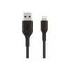 BELKIN PVC USB-KABEL USB-A - LIGHTNING, 1M, ZWART