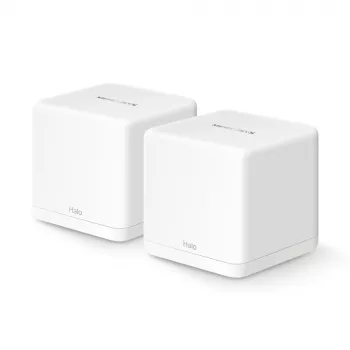 Mesh-systeem MERCUSYS Halo H60X (2-pack) dualband Wi-Fi 6, 1500 Mbit/s, tot 350 m², 2x LAN, interne antennes, wit