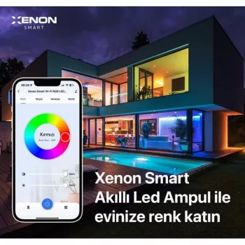 XENON Smart X7021 smart LED RGB-lamp, 9 W, Wi-Fi, Bluetooth, wit