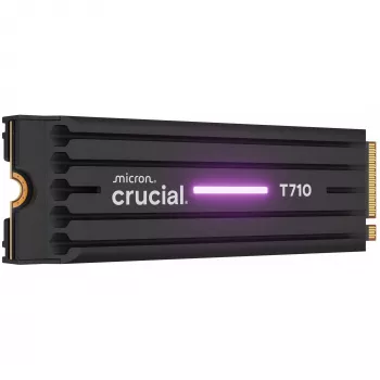 SSD CRUCIAL T710 4 TB M.2 PCIe 5.0 NVMe — 4000 GB, lezen 14500 MB/s, schrijven 13800 MB/s