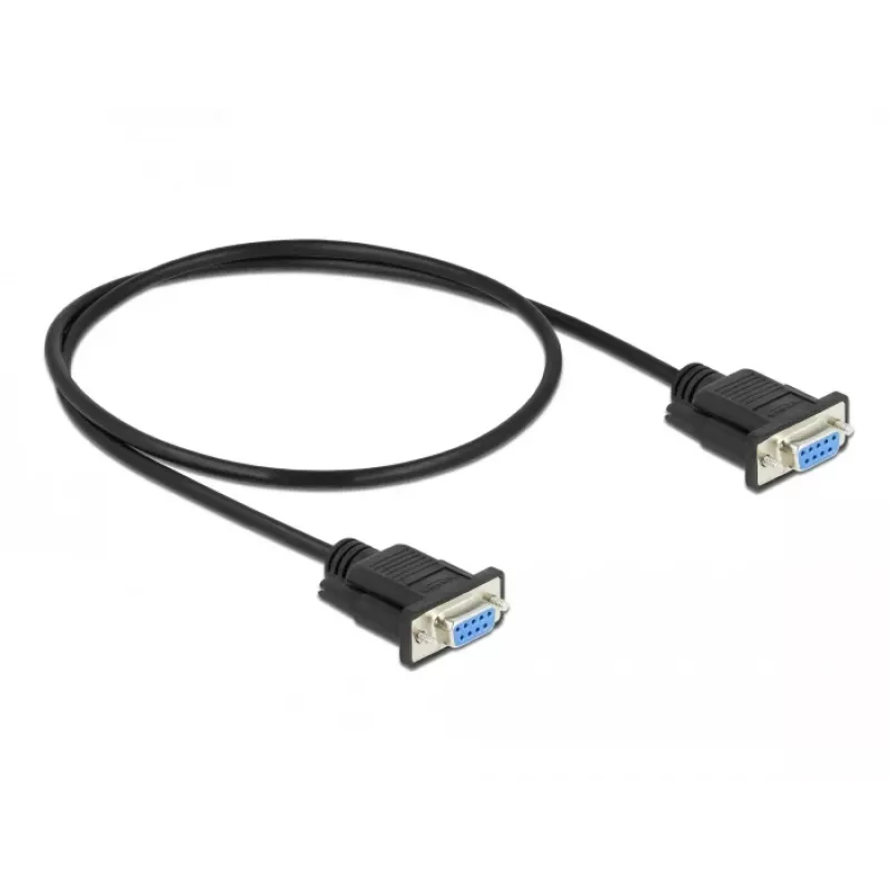 Seriële kabel DeLOCK 86614 zwart 0,5m RS-232