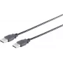 USB-kabel S/CONN 13-22055 USB 2.0 5 m zwart