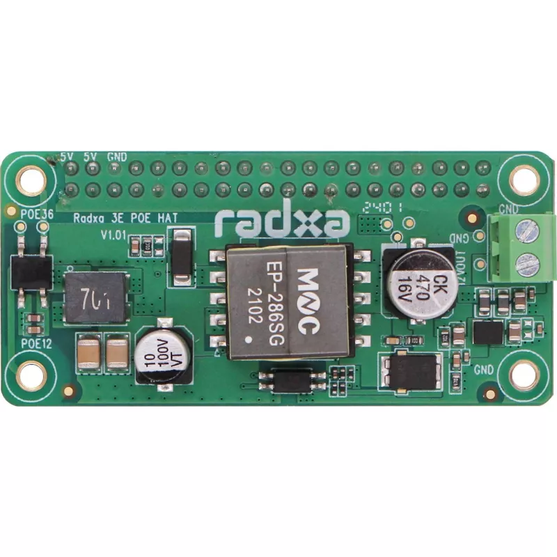 PoE HAT ALLNET RA023 voor RADXA Zero 3E – 802.3af-compatibele Power-over-Ethernetmodule