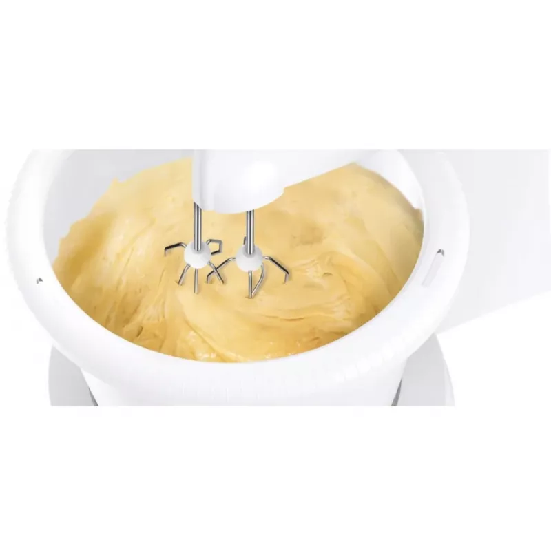 Handmixer Bosch MQWPL2000 — 375 W, 4 snelheden, turbo, puls, rvs-opzetstukken, kom inbegrepen