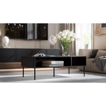 Cama PALAZZO BIS tafel/latrine 110x60x40 mat zwart