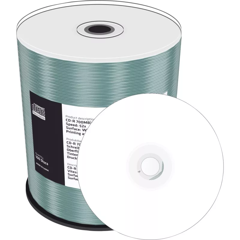 CD-R MediaRange MR203 700 MB 52x inkjet printable 100 stuks