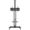 Hagor 8209 HP Twin Stand mobiele vloerstandaard voor beeldschermen van 32-55 inch (81-140 cm), 45 kg, in hoogte verstelbaar, zwart