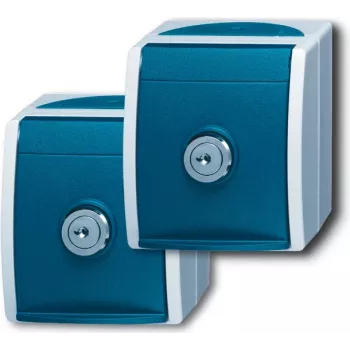 Busch Jaeger accessoire stroomvoorziening stopcontact CEE 7/3 blauw - grijs (2083-0-0816)