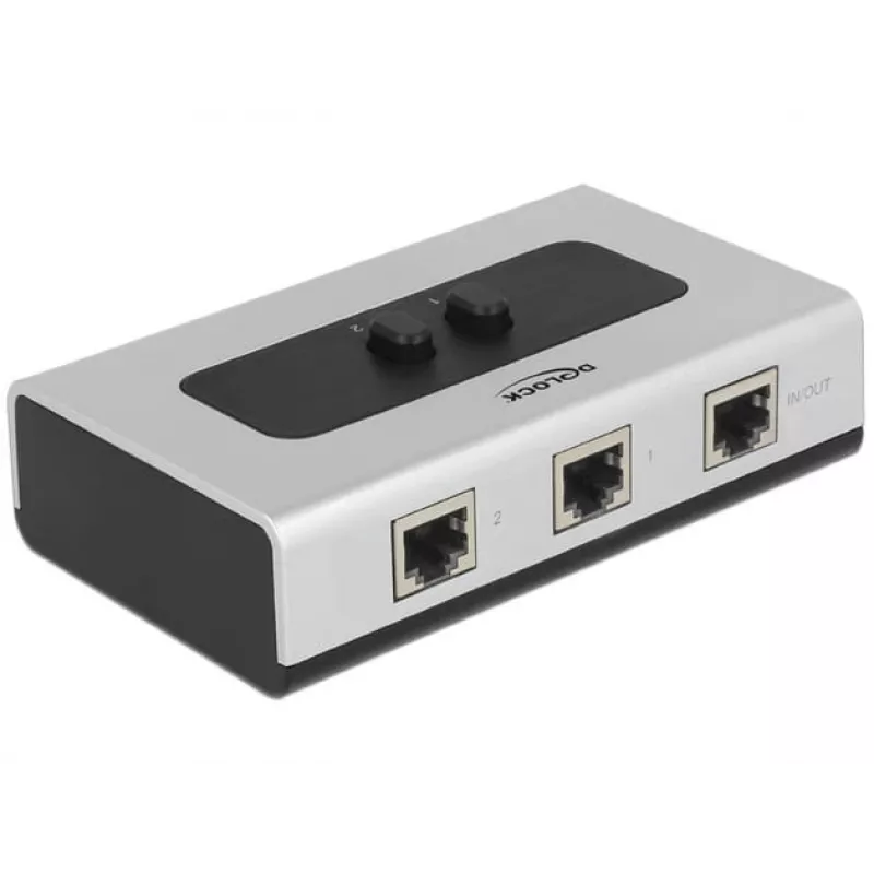 Hub DeLOCK 87673 1000 Mbit/s zwart grijs