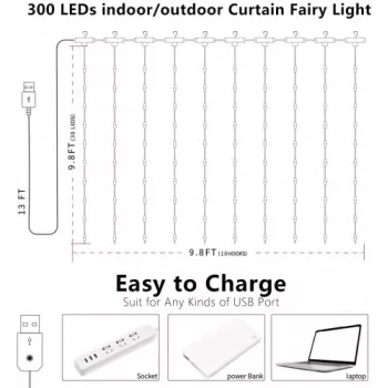 LED-lichtstrip OEM X0013lX27J – 300 LED's, warmwit