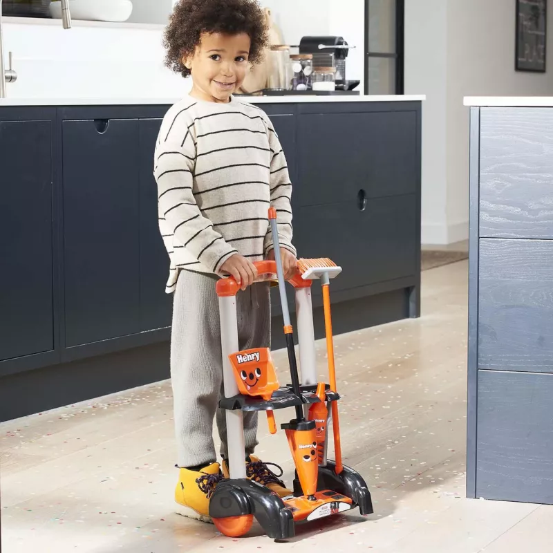 Kinderpoetswagen CASDON Henry, rood – huishoudspeelgoed voor rollenspellen