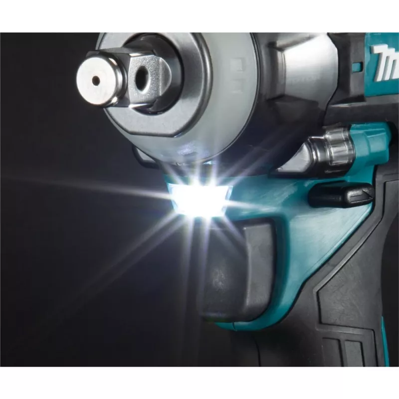 Makita TW004GZ XGT 40 V accu-slagmoersleutel, 1/2 inch, 3200 tpm, 350 Nm, zonder accu en lader, blauw/zwart