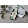 Telefoonbeschermhoes iKins voor iPhone XR — mint-zwarte beschermhoes