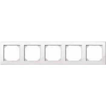 Merten M-Smart 478519 5-voudig frame, poolwit glanzend
