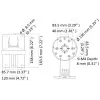 Hikvision DS-1473ZJ-135 beveiligingscamera-accessoire lamp