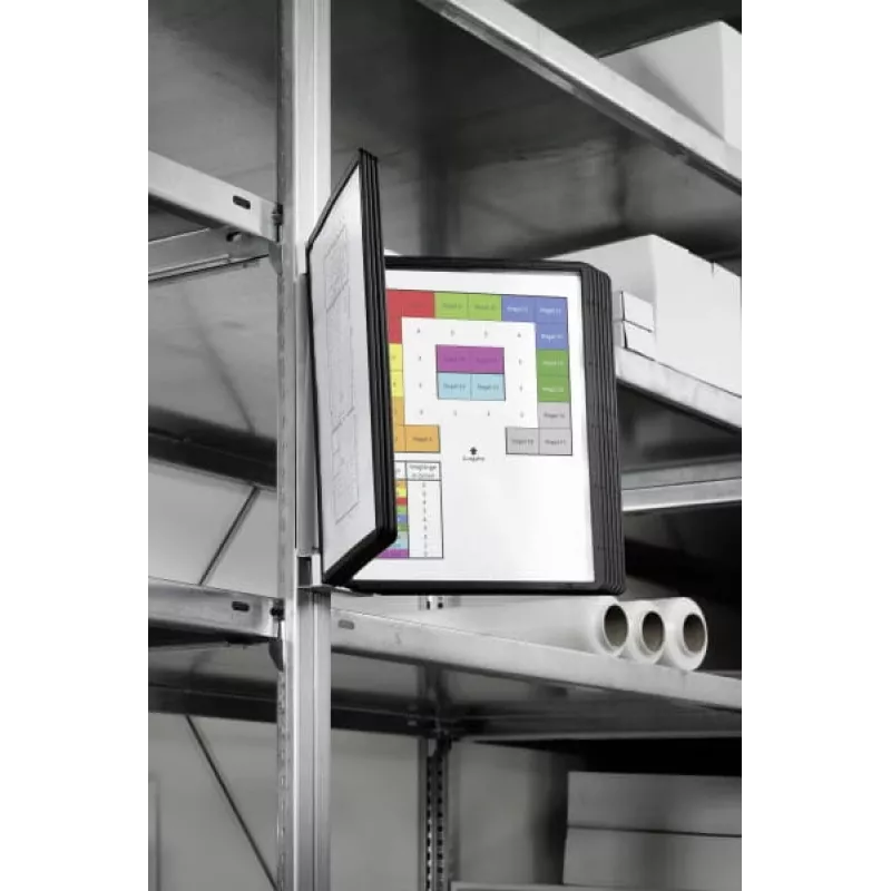 Documenten-display-carrousel wand staand A4 Durable VARIO