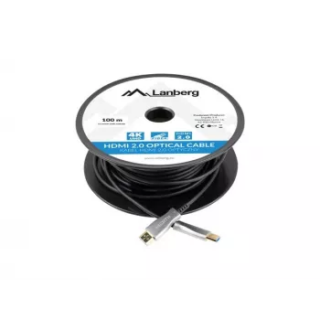 HDMI-kabel Lanberg CA-HDMI-20FB-1000-BK 100m