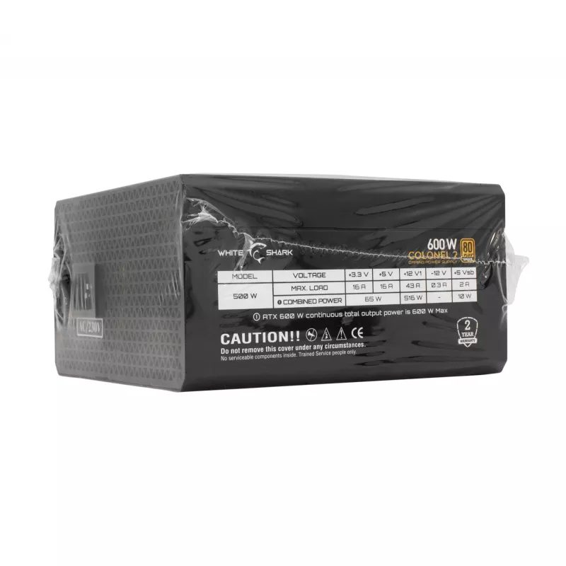 Voeding White Shark GPSU-B600S Colonel-2 600W