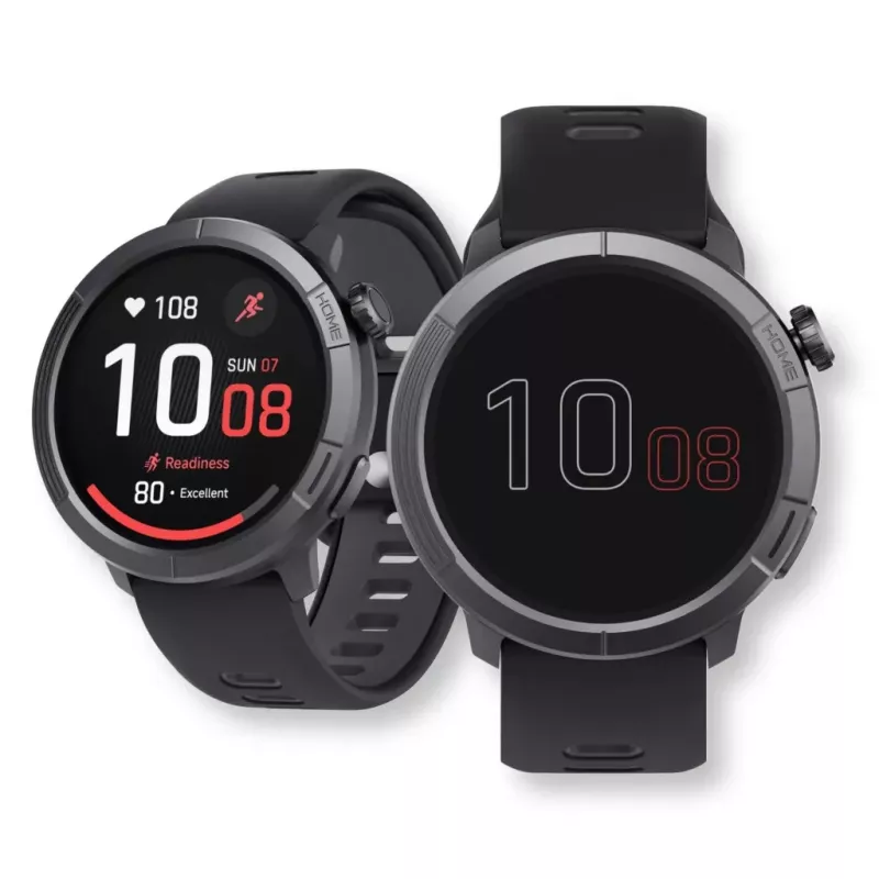 Stelio polshorloge STSWA102BT Activ Pro GPS 46 mm zwart titanium behuizing