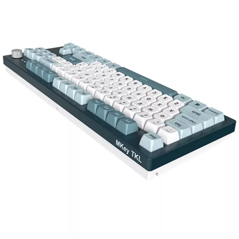 Montech MKey TKL toetsenbord gaming USB donkergrijs, lichtblauw, wit