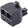 ShiverPeaks BS71230 telefoonadapter, RJ-11 (6P4C) stekker naar 2x RJ-11 koppeling