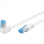 Netwerk-patchkabel GOOBAY 51563 Cat6a S/FTP (S-STP) 0,5 m RJ-45 wit/blauw