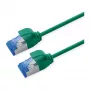 ROLINE Patchkabel Cat.6A (Klasse EA) S/FTP (PiMF), LSOH, PoE, groen, 2 m