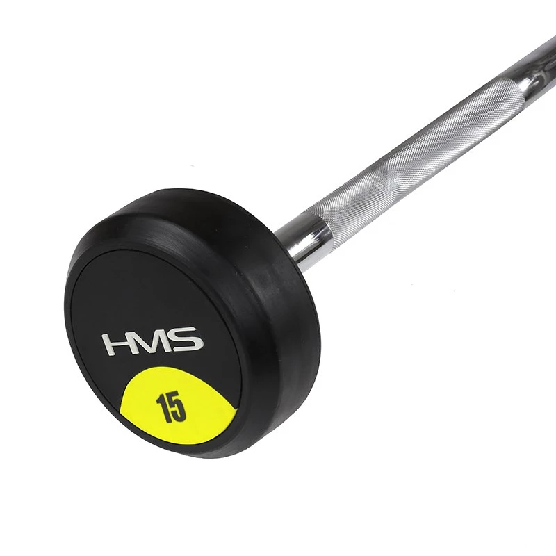 HMS GSL15 vaste halter / rubberen gebroken stang 15 kg