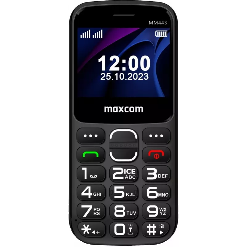 Maxcom Comfort MM443 senioren mobiele telefoon zwart/zwart